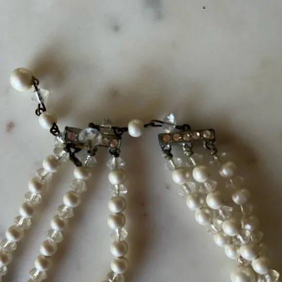 Vintage Costume Beaded Jewelry Necklaces Earrings Bracelet floral green orange - Picture 10 of 15